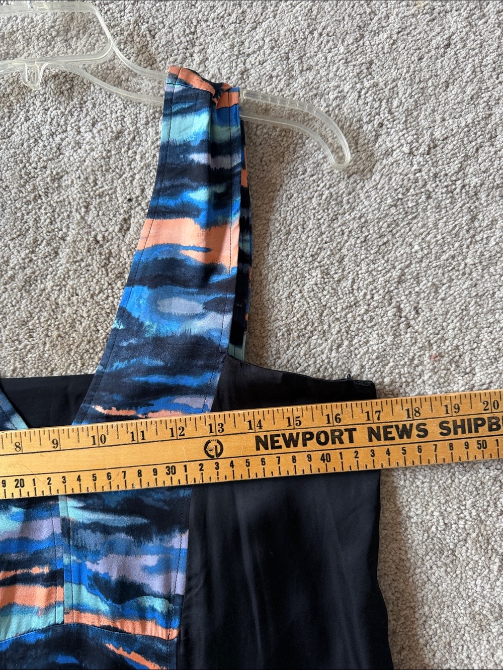 Maeve Black V-neck Maxi Dress Watercolor size 6 NWT - Picture 13 of 14